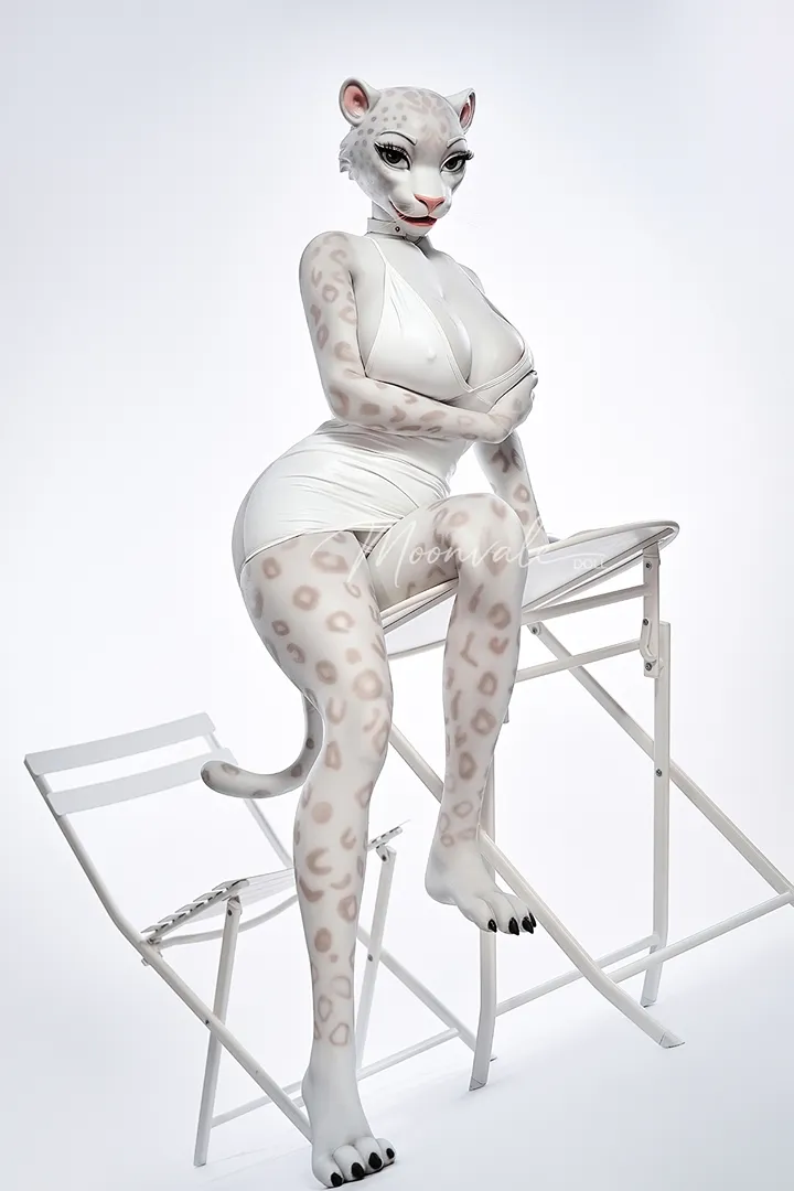 165cm (5ft5) D-Cup Realistic Furry Silicone Sex Doll Velara, Movable Jaw | Moonvale Doll